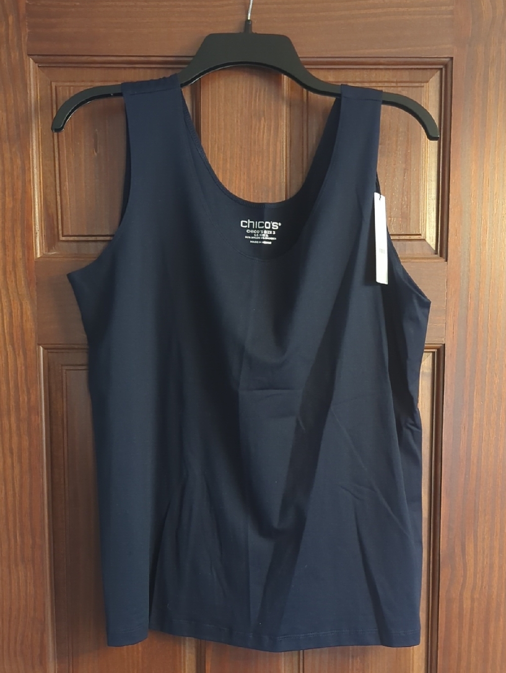 Chico's Dark Navy Scoop Tank Top
